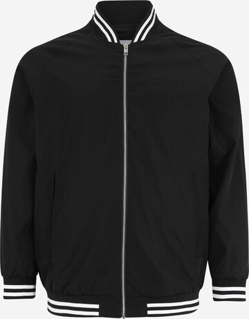 Veste mi-saison 'LUCCA' Jack & Jones Plus en noir : devant