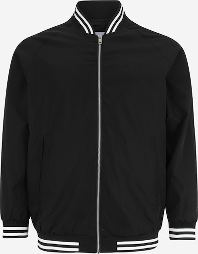 Jack & Jones Plus Jacke 'LUCCA' in schwarz / weiß, Produktansicht