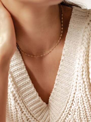 Hey Happiness Necklace 'Rolo Choker' in Gold: front