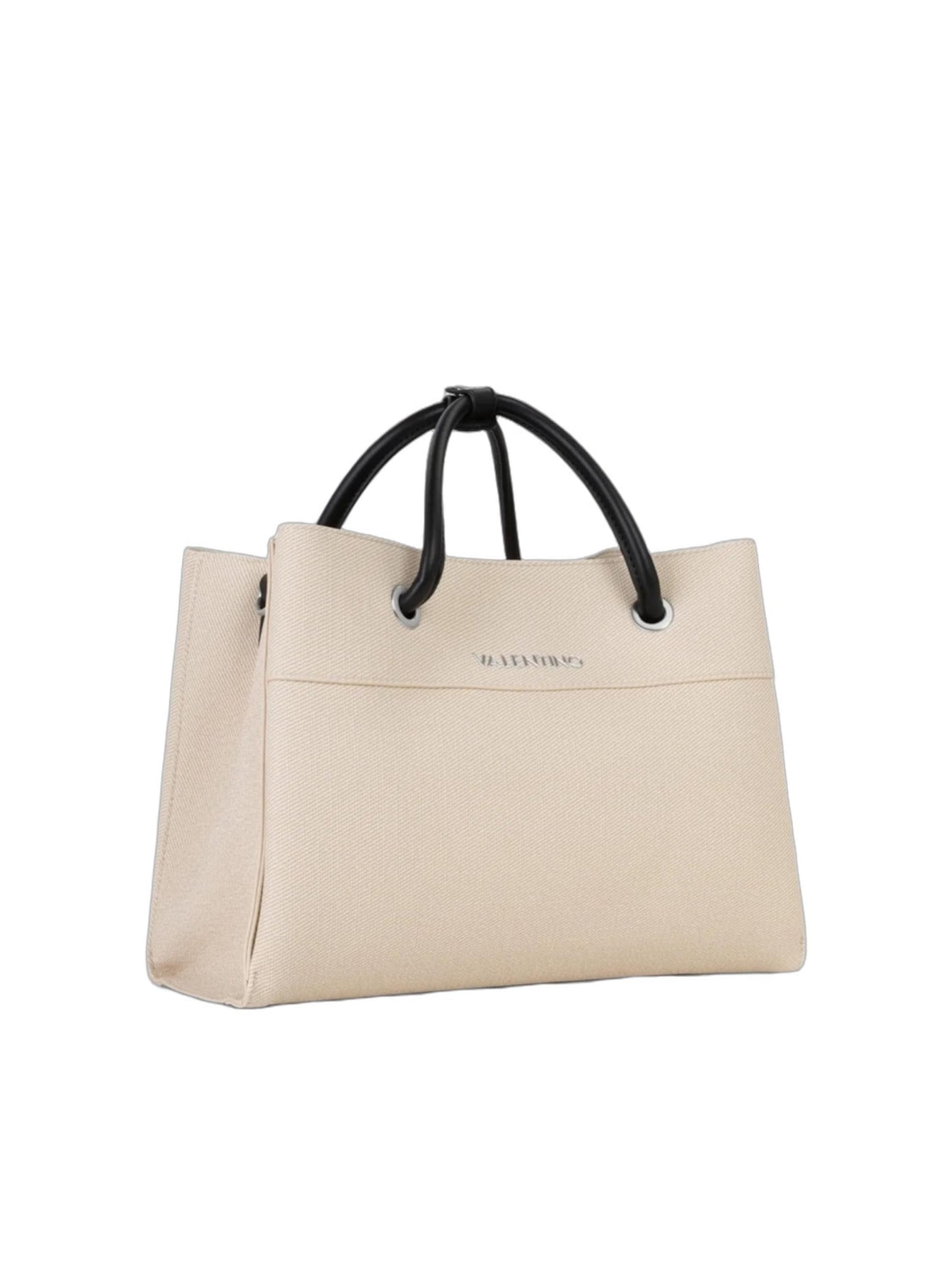 VALENTINO Shopper 'Valentino Sac Cabas Alexia Summer Noir Femme Naturale/Nero' - Biela