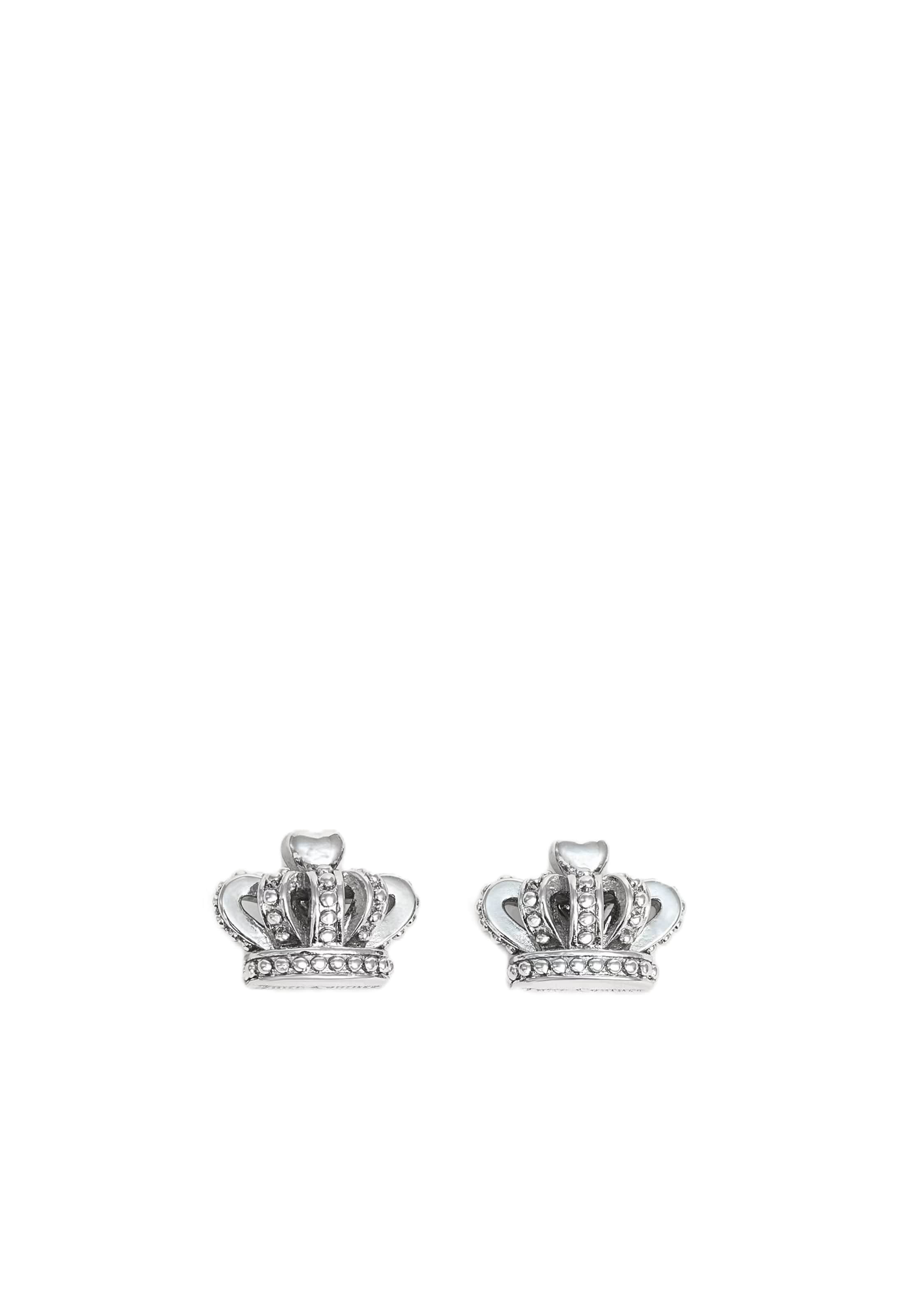 Orecchini 'Icon Crown' di Juicy Couture in argento: frontale