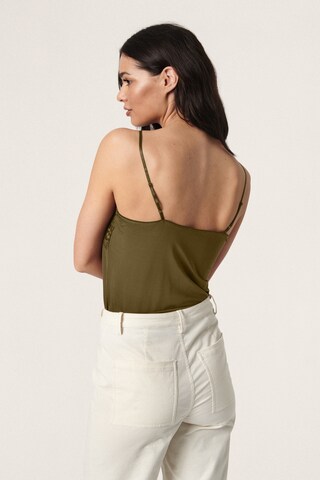 SOAKED IN LUXURY - Top 'Clara' em verde