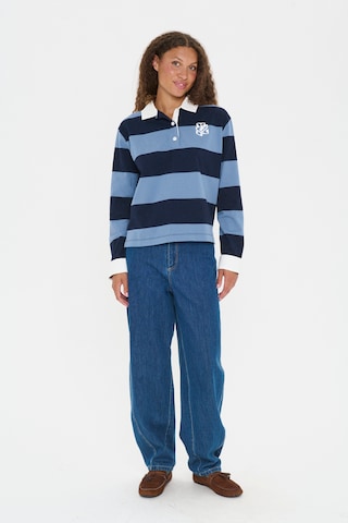 SAINT TROPEZ - Sudadera con cremallera 'Meg' en azul
