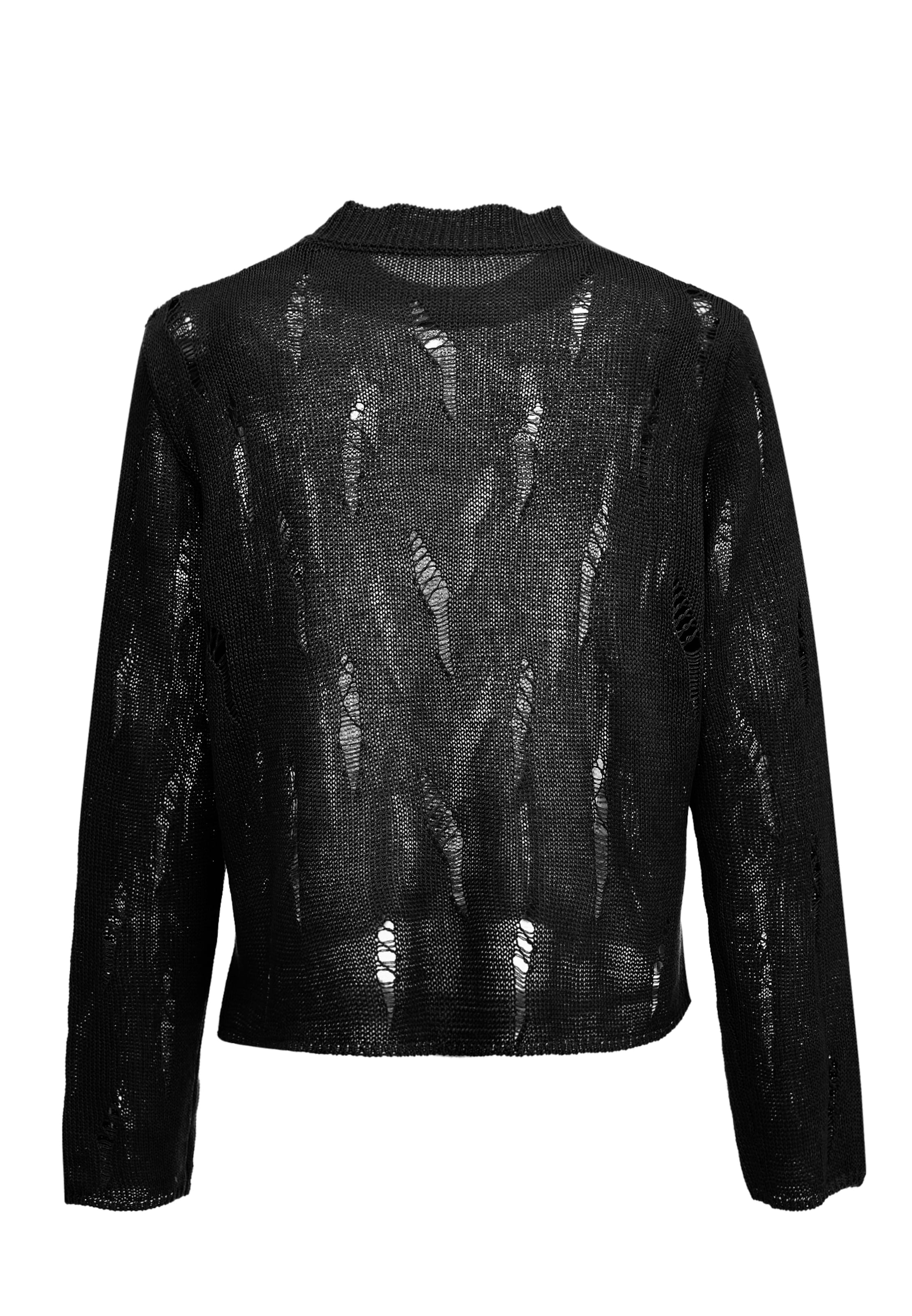 swirly Pullover in Schwarz