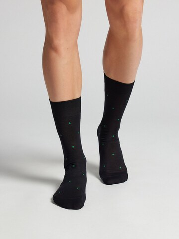 IUMAN Intimissimi Uomo Socks in Black: front