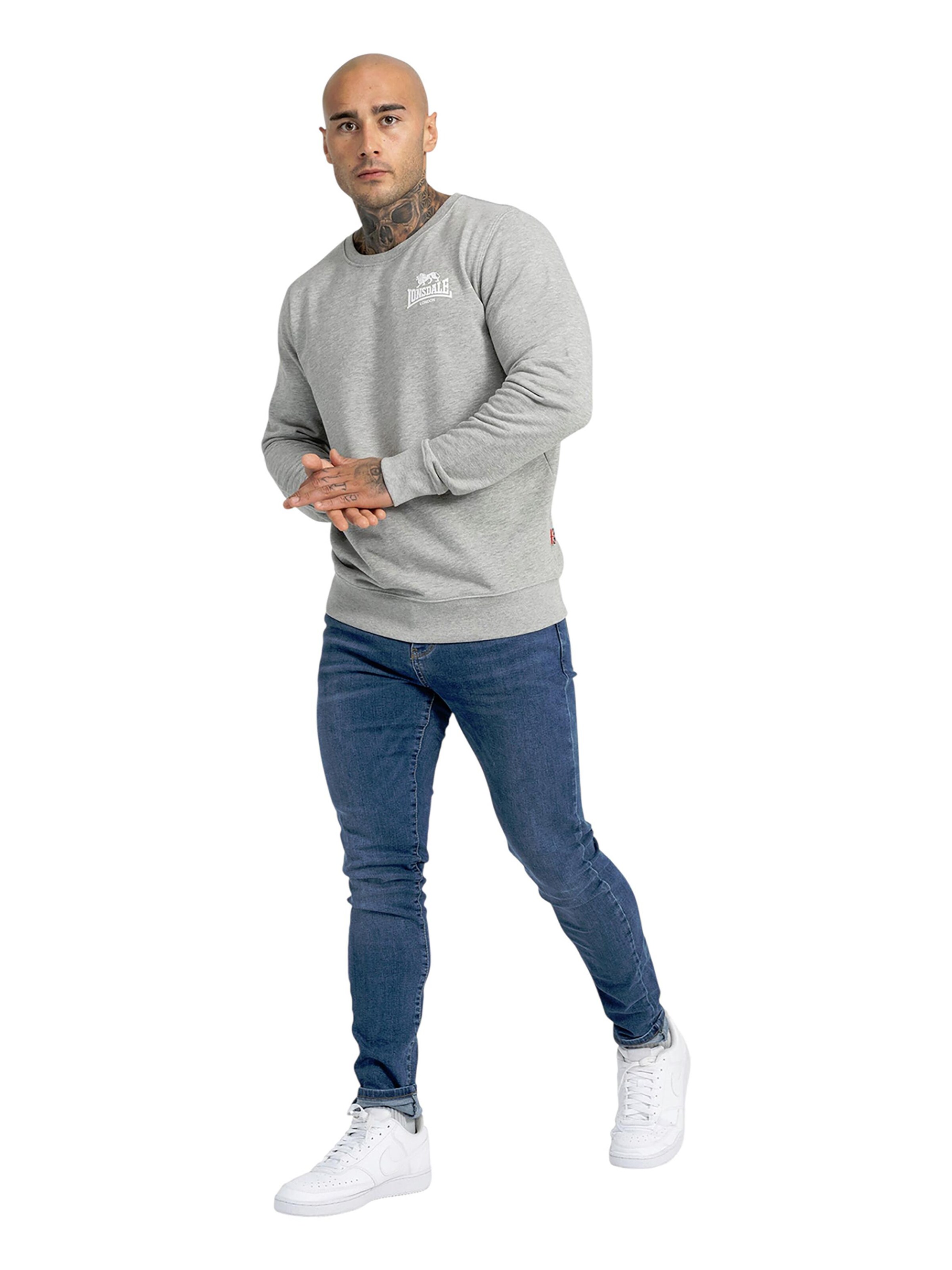 LONSDALE Sweatshirt 'Longridge' in Grey