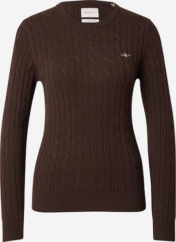 GANT - Jersey en marrón: frente