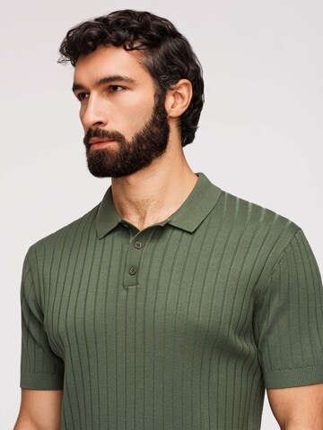Ombre Poloshirt in Grün
