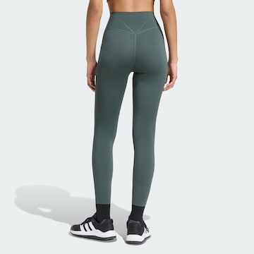 ADIDAS PERFORMANCE Skinny Sporthose 'Optime' in Grau