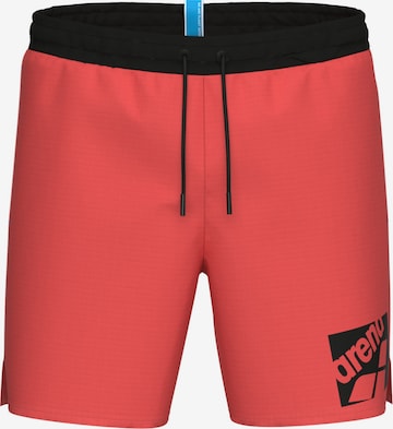 ARENA Uimashortsit 'LOGO BOXER' värissä vaaleanpunainen: etupuoli