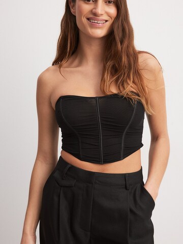 NA-KD Corsage in Black: front