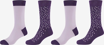 camano Socks in Purple: front