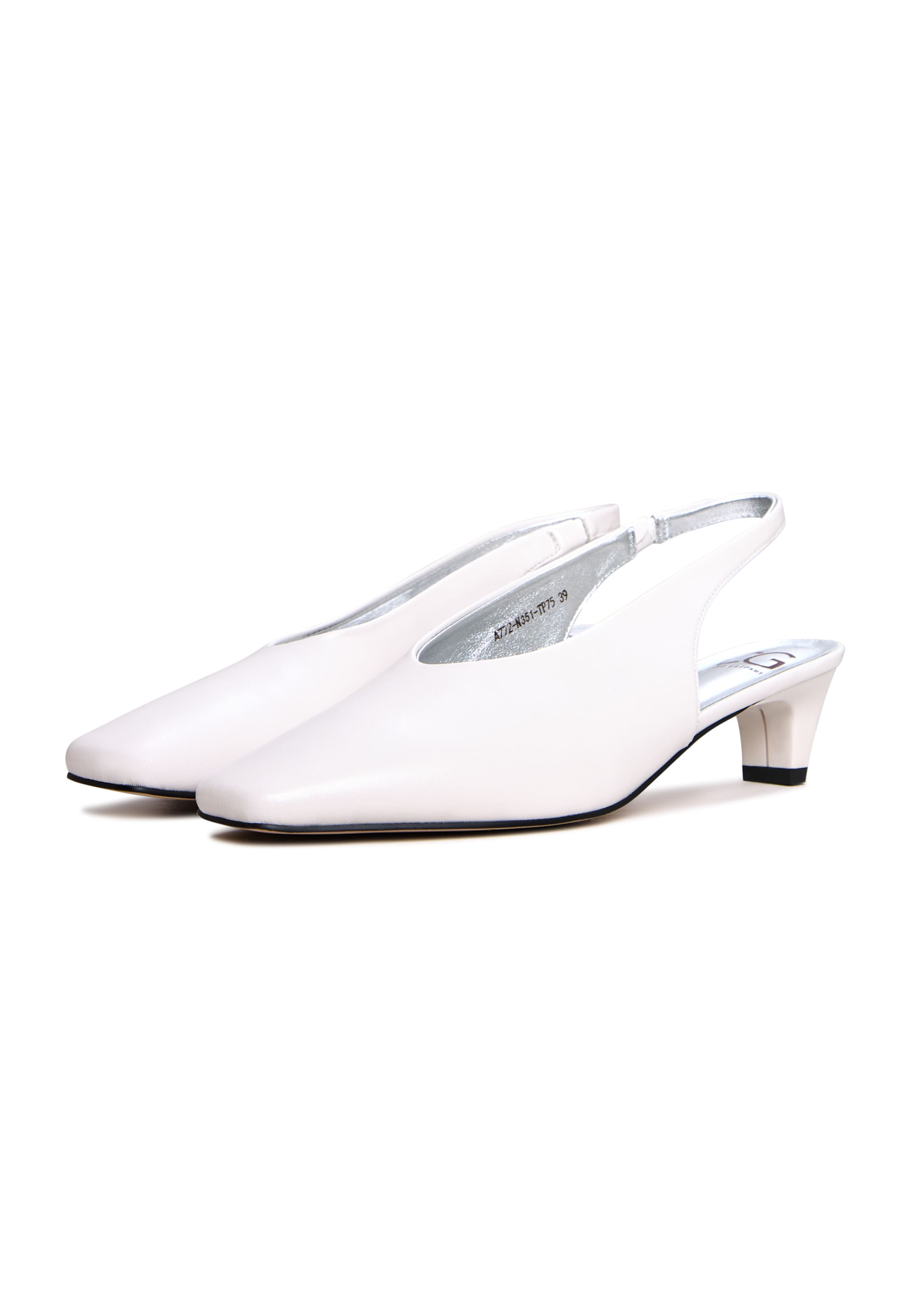 CESARE GASPARI Slingpumps in Wit