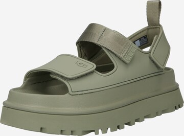 UGG Sandalen met riem 'Golden Glow' in Groen: voorkant