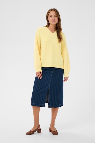 SAINT TROPEZ Sweater 'OttolineSZ' in Yellow