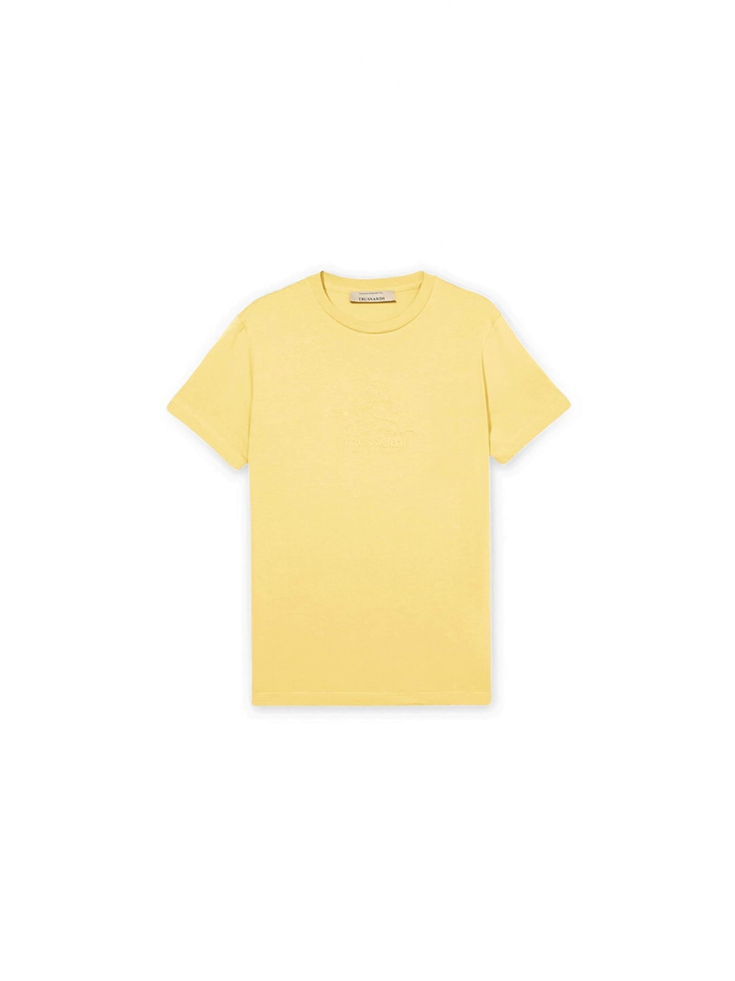 Trussardi Shirt in Geel: voorkant