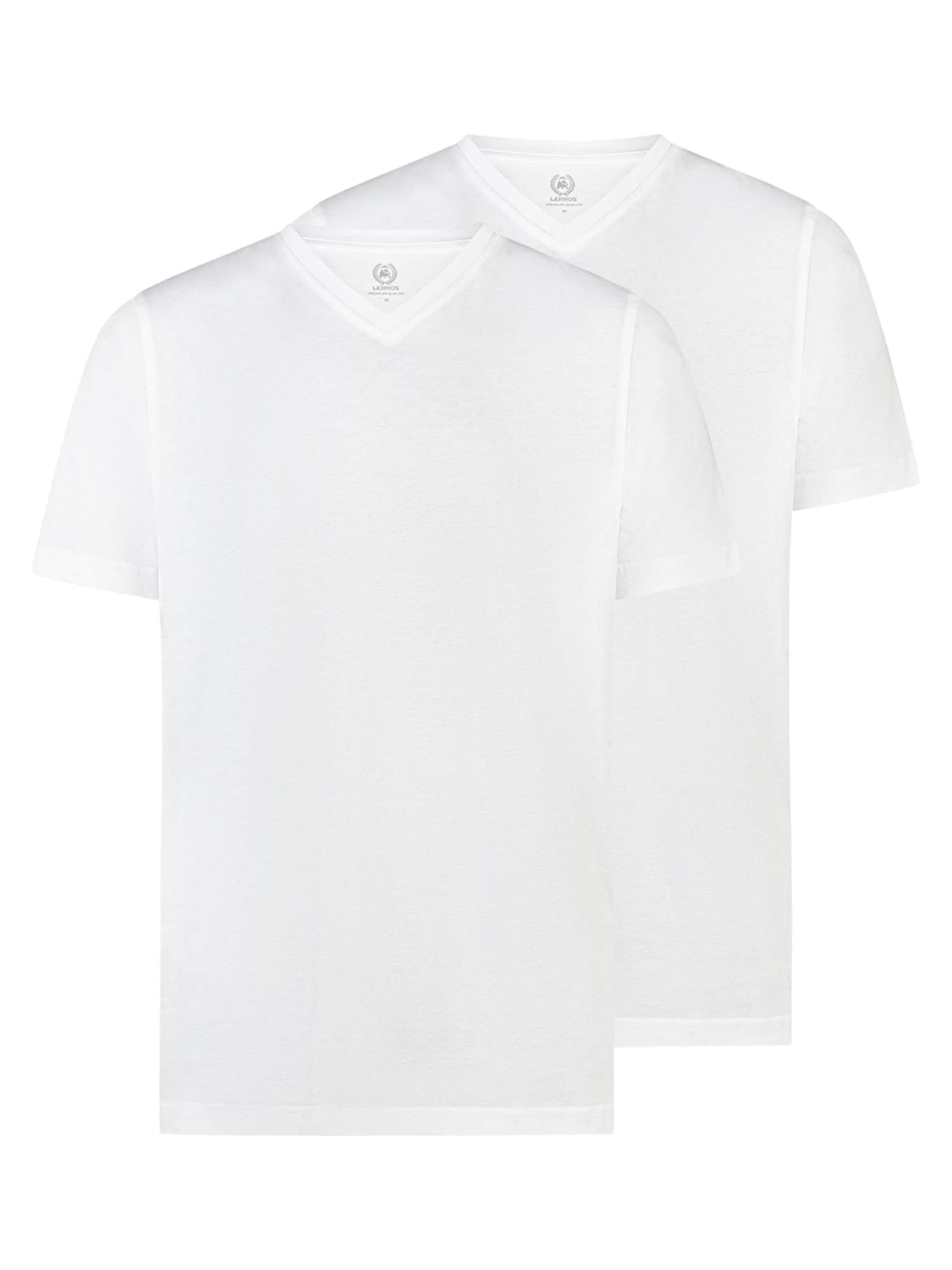 LERROS Shirt 'Basic'‌‌‌‌‌ in Weiß: Vorderseite