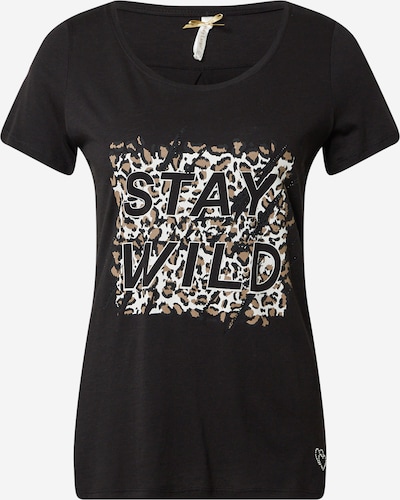 Key Largo Shirt 'Survivor' in Light brown / Black / White, Item view