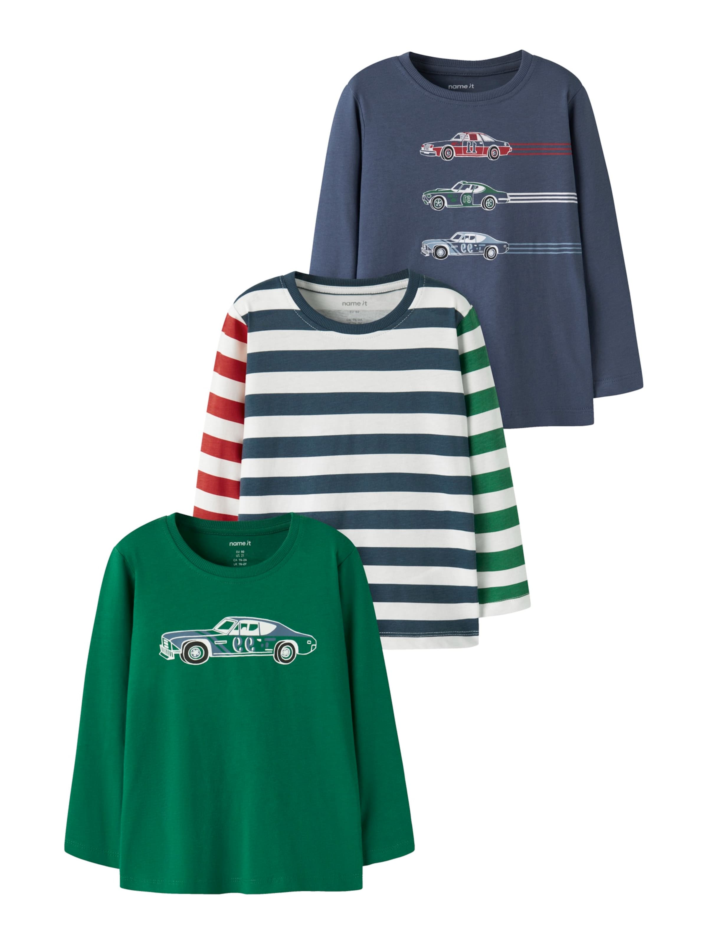 NAME IT Shirt 'NMMNIKO' in 92 in Sapphire / Green / Red / White, Item view