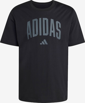 ADIDAS SPORTSWEAR Performance shirt 'Collegiate Lineage' in Black: front