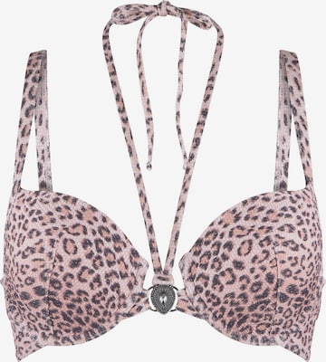 LingaDore - Clásico Top de bikini en rosa: frente