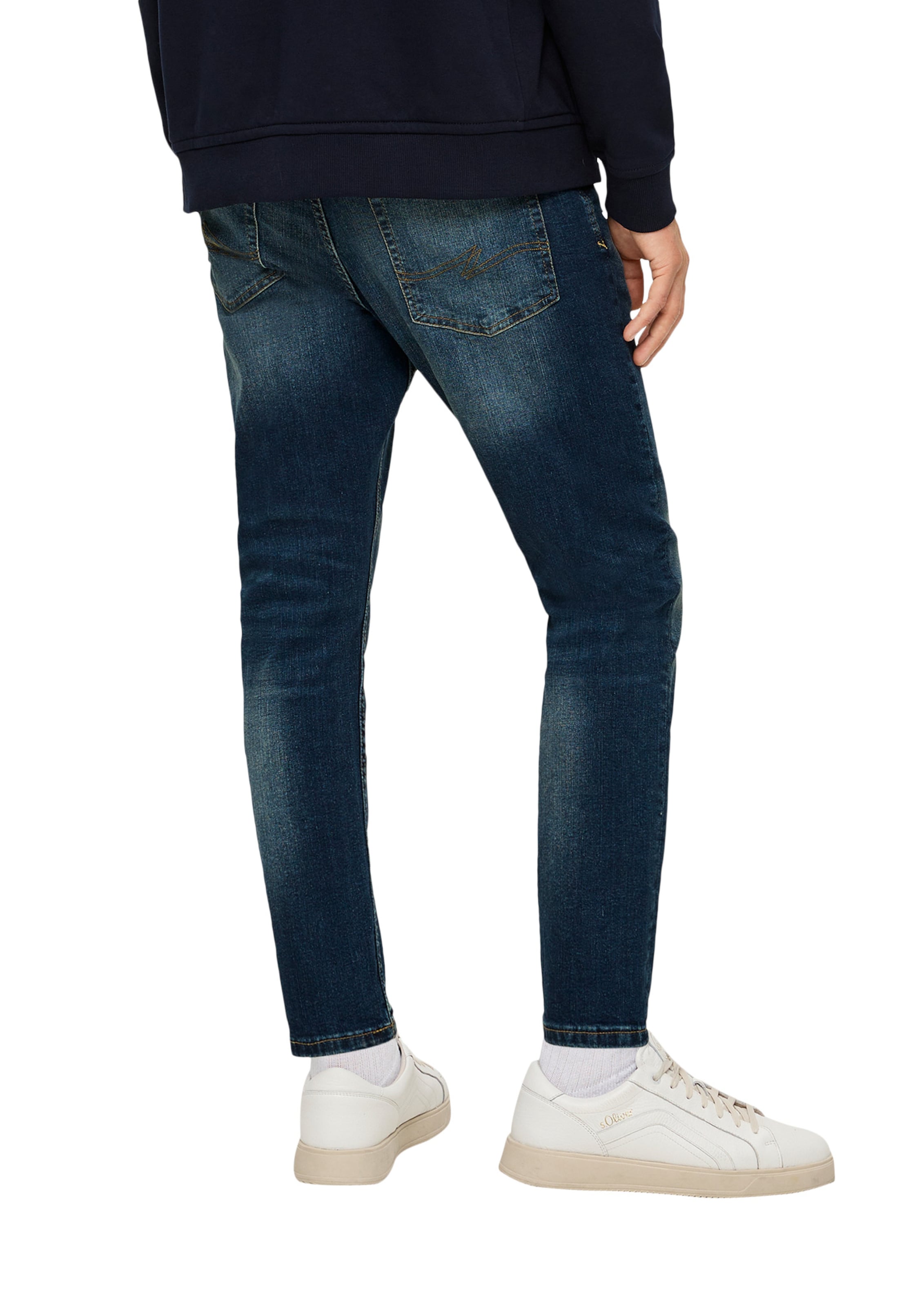 QS Tapered Jeans ' LIAM ' in Blauw