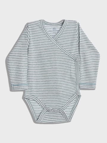 OrganicEra Romper/Bodysuit 'Organic' in Blue: front