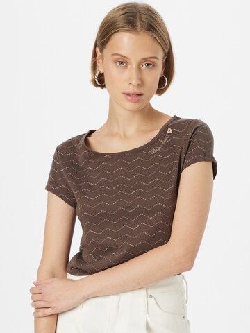 Ragwear T-Shirt 'MINT' in Braun: Vorderseite