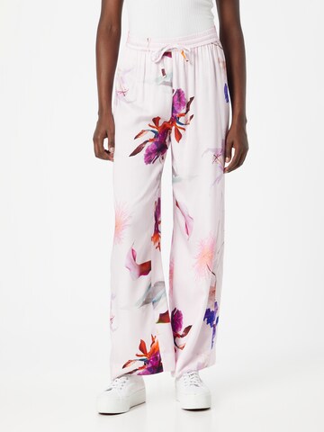 Wide Leg Pantalon 'NURITA' NÜMPH en violet : devant