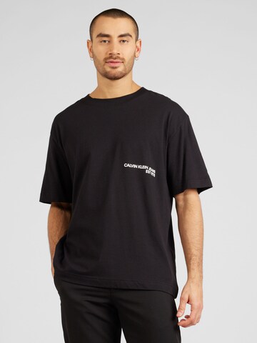 Calvin Klein Jeans - Camiseta en negro: frente