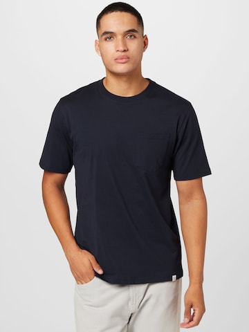 NORSE PROJECTS T-shirt 'Johannes' i blå: framsida