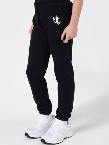 Champion Authentic Athletic Apparel Tapered Trousers in Black: front