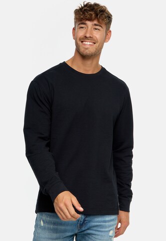 INDICODE JEANS Shirt in Black: front