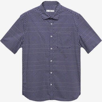 MANGO MAN Regular fit Button Up Shirt in Blue: front