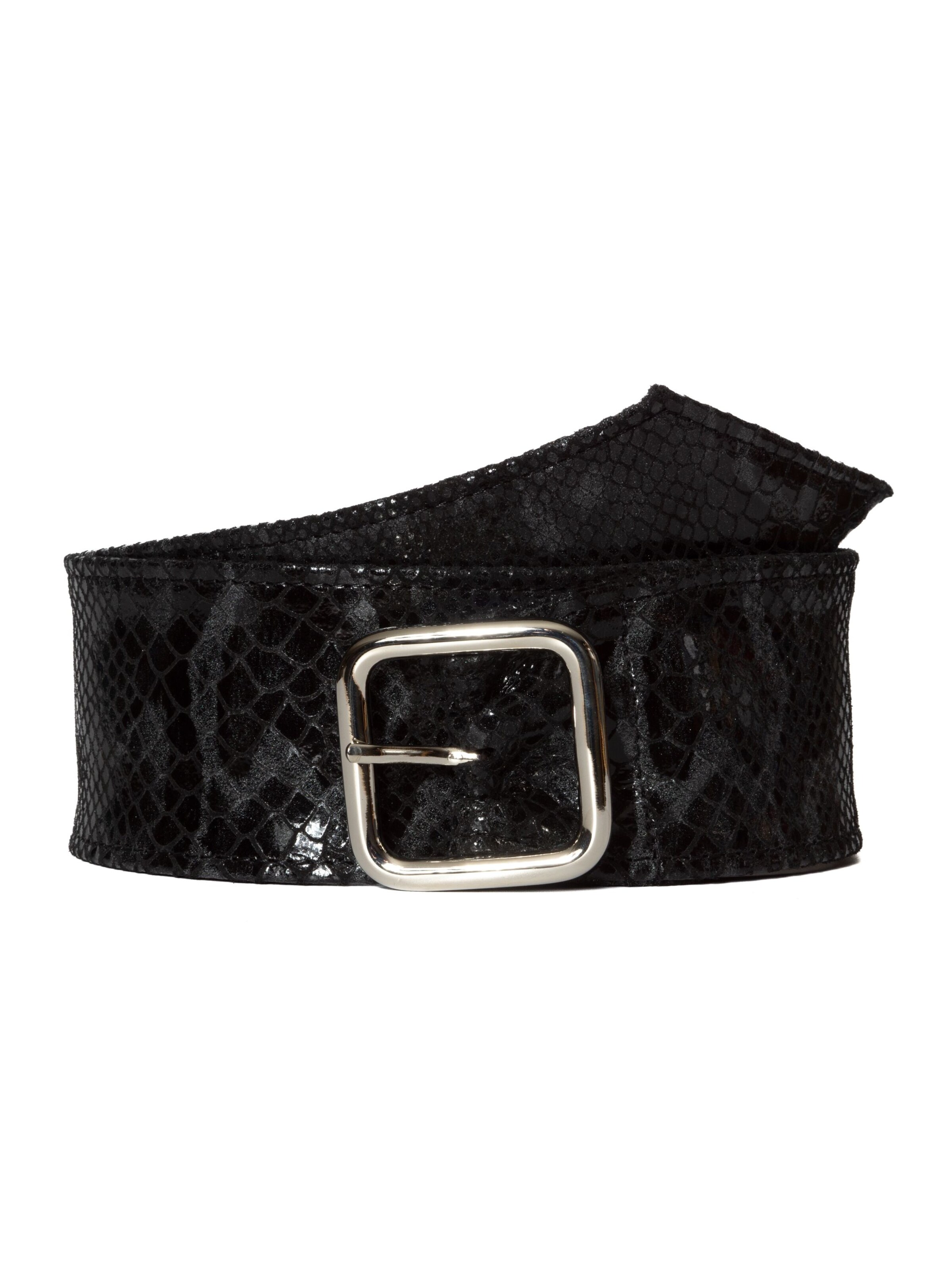 BA98 Gürtel in Schwarz: Vorderseite