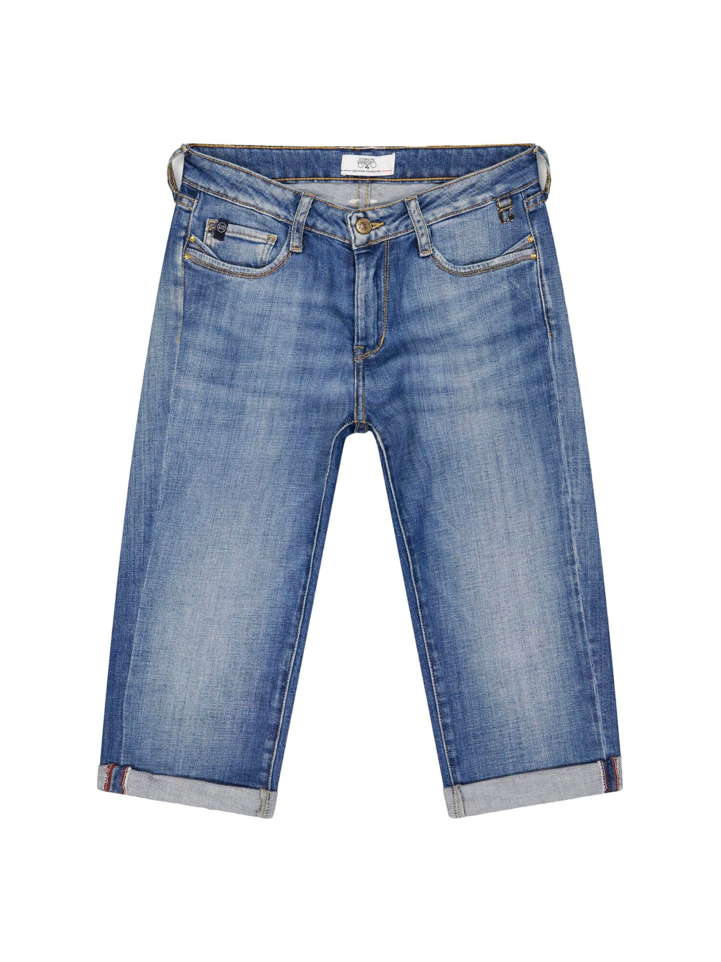 Bootcut Jean 'PAULINA' Le Temps Des Cerises en bleu : devant