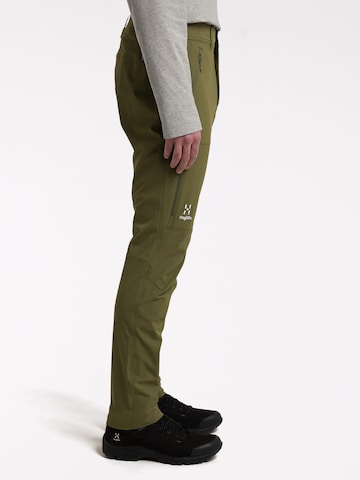 Haglöfs Slimfit Outdoorhose 'Morän' in Grün