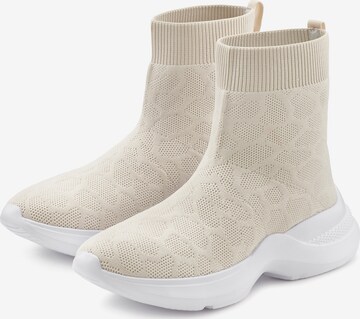 LASCANA Sneaker high in Beige