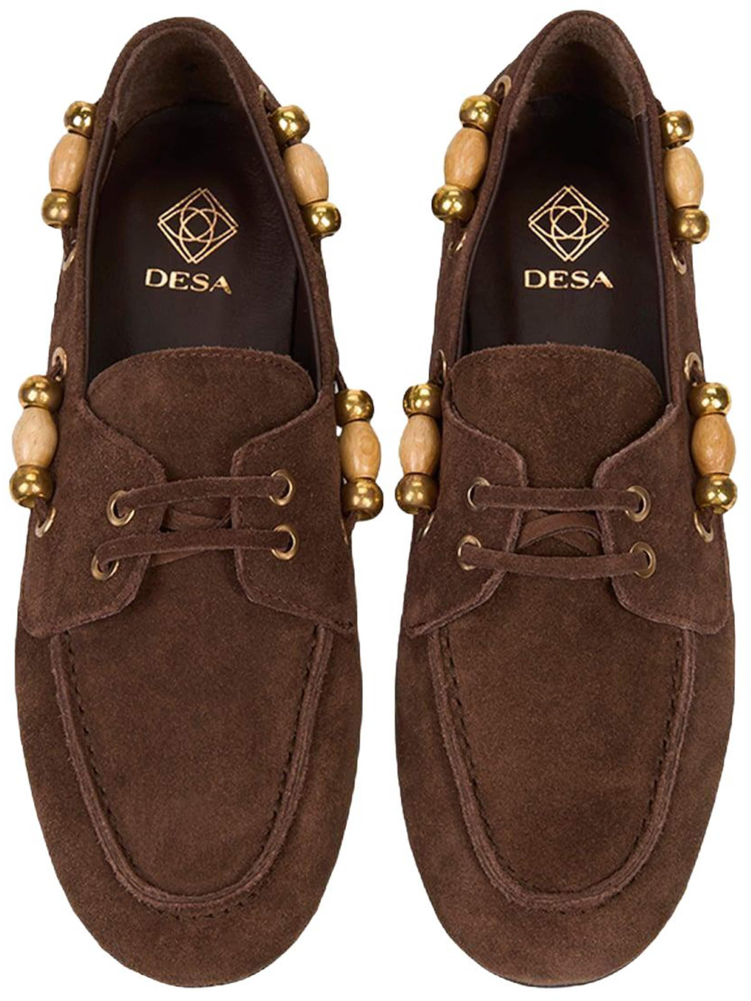 Mocassin 'Schnürschuhe' Desa en marron