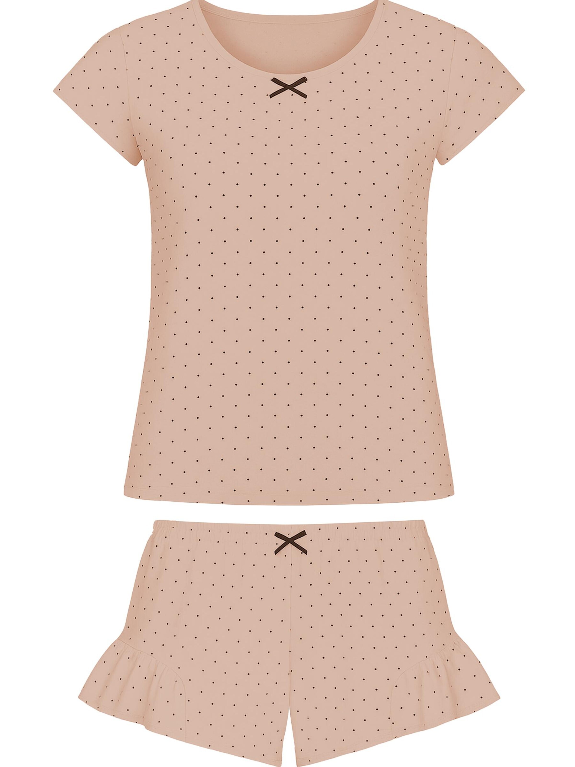Vivisence Pyjama '2021'‌‌‌‌‌‌‌‌‌‌ in Beige: Vorderseite