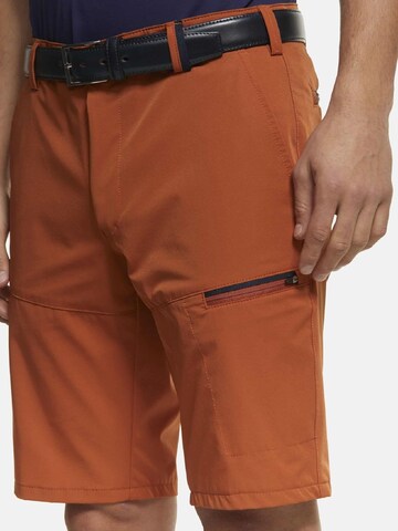 MEYER Slimfit Hose 'B-Arran' in Braun