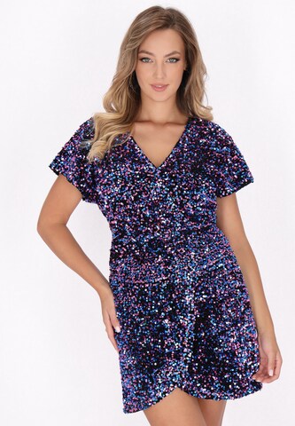 faina - Blusa en azul: frente