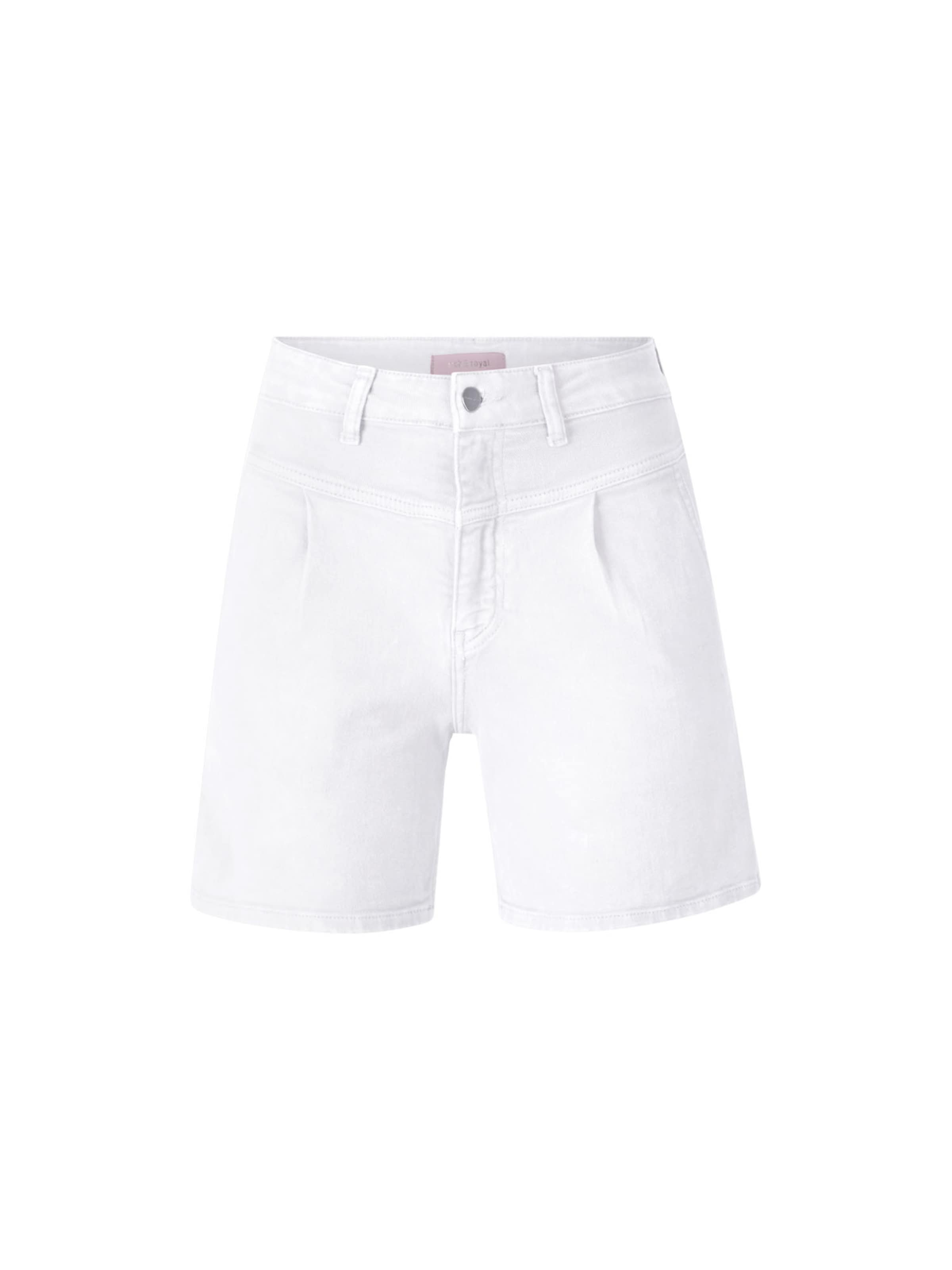 Regular Jean à pince Rich & Royal en blanc : devant