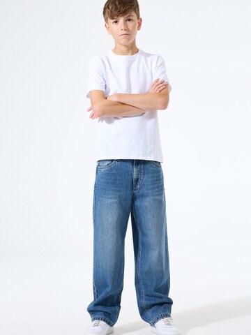 GARCIA Luźne Jeansy w kolorze niebieski: przód