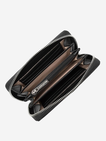 Porte-monnaies 'Lancaster Portefeuille à zippe cuir Paris PM Noir' LANCASTER Paris en noir