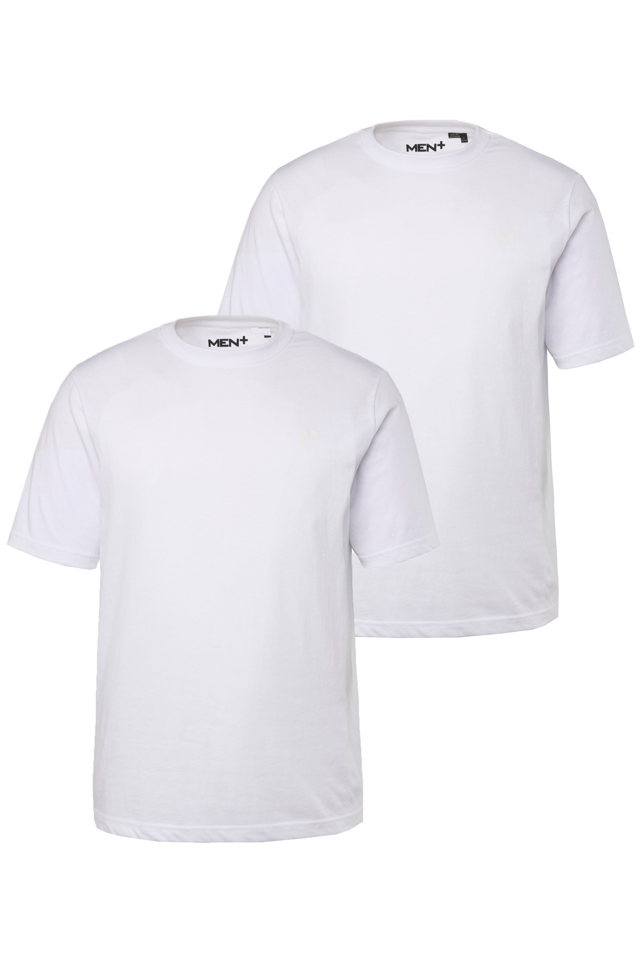 Men Plus Shirt in White: front