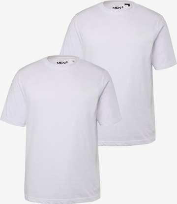 Men Plus Shirt in Wit: voorkant