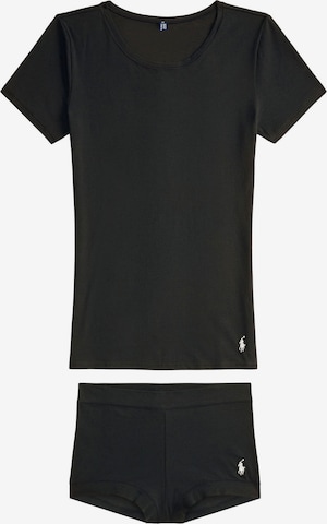 Polo Ralph Lauren Shorty ' Club Cotton ' in Schwarz: Vorderseite
