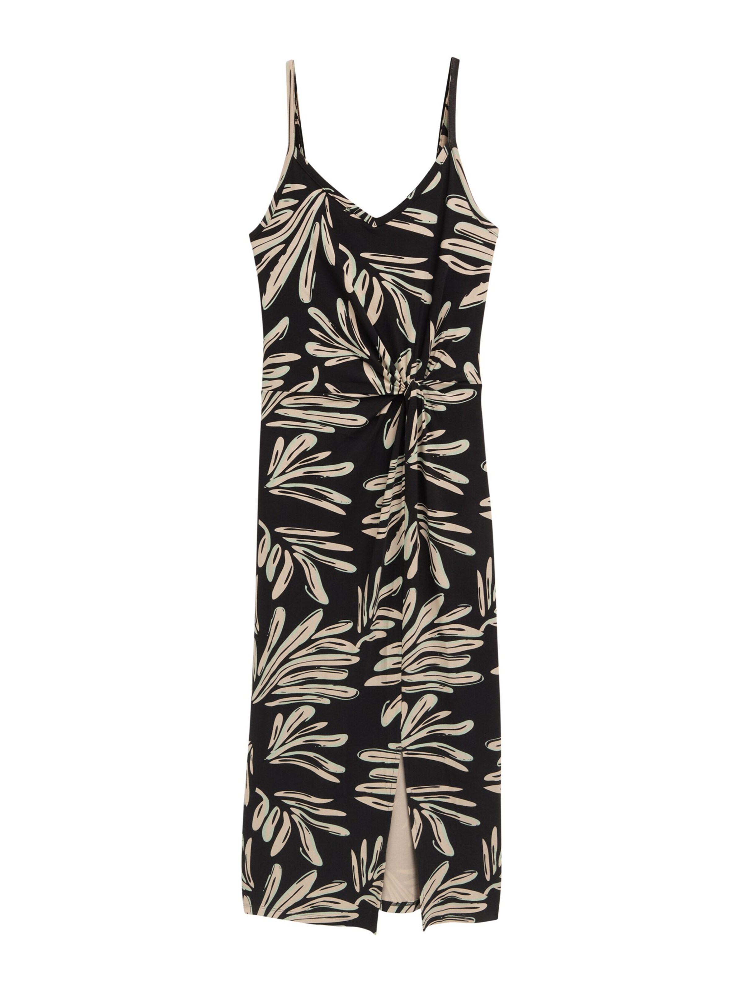 TOM TAILOR DENIM Sommerkleid in Schwarz: Vorderseite