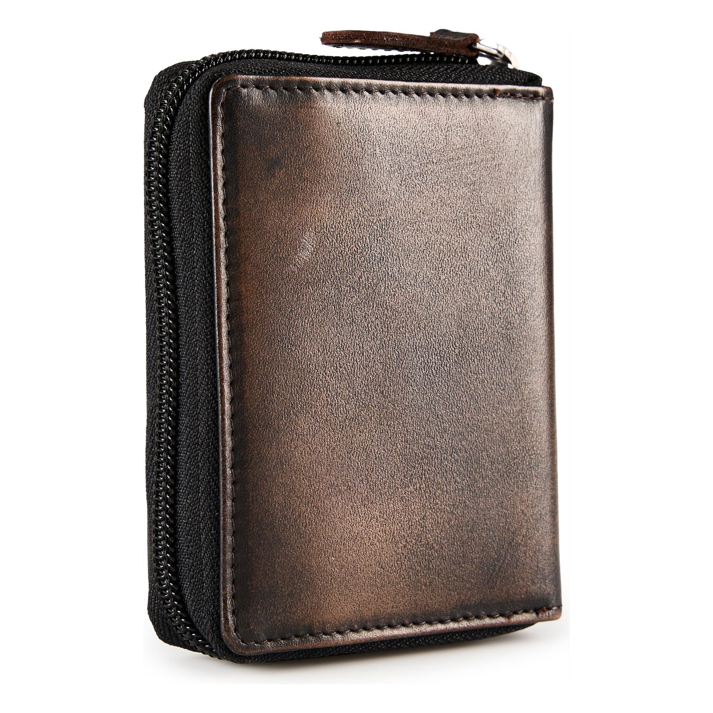 Porte-monnaies 'Destressed' GREENBURRY en marron